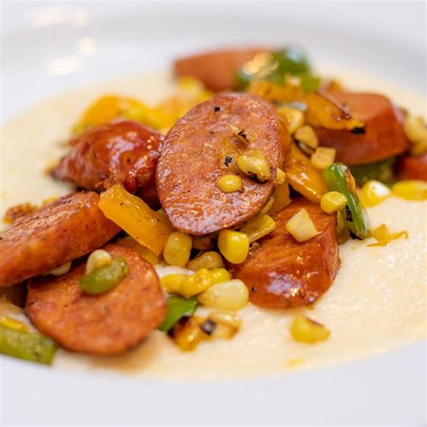 southern-andouille-sausage-and-cheesy-grits-are-a image