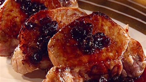 boneless-pork-chop-with-red-wine-cranberry-glaze image