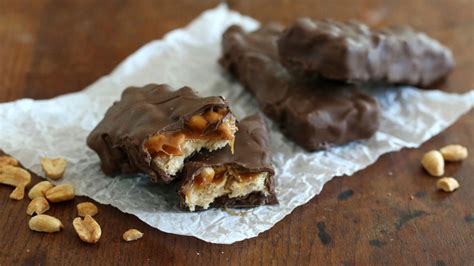 copycat-snickers-candy-bars-recipe-tablespooncom image