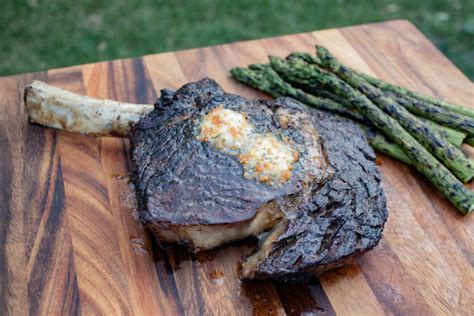 grilled-ribeye-steak-with-browned-garlic-butter-jess-pryles image