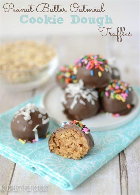 peanut-butter-oatmeal-cookie-dough-truffles-crazy image