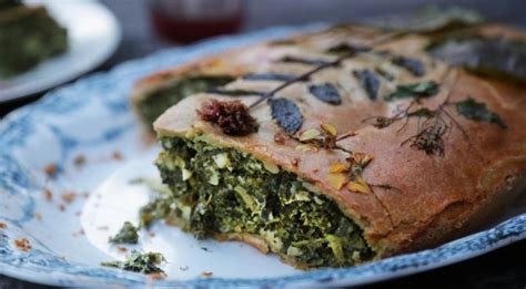 greens-and-feta-pie-recipe-pbs-food image