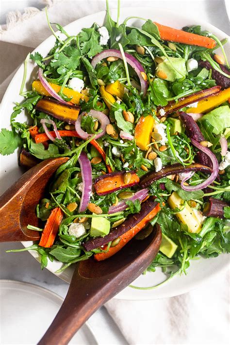 roasted-carrot-and-arugula-salad-eat-the-gains image