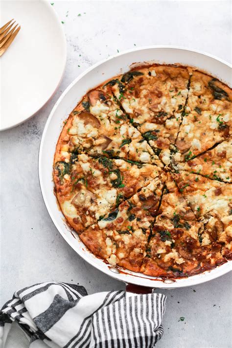 spinach-mushroom-and-goat-cheese-slab-frittata image