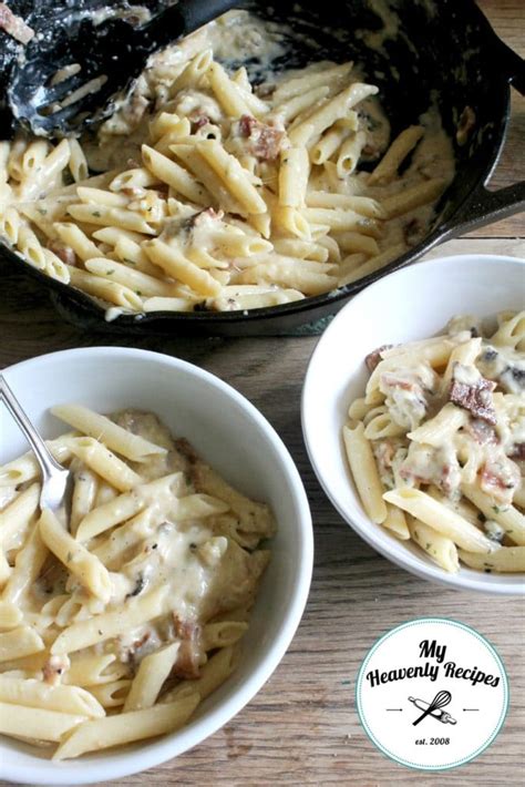 penne-carbonara-with-bacon-video-my-heavenly image