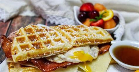 10-best-waffle-breakfast-sandwich-recipes-yummly image