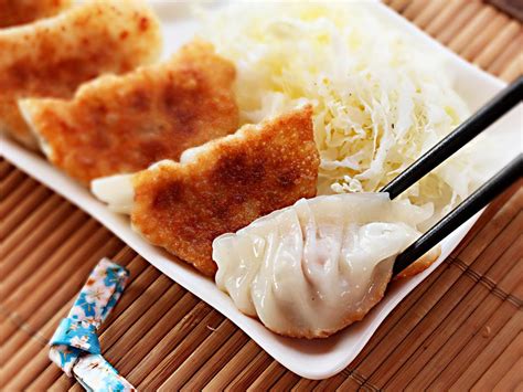 the-best-gyoza-japanese-pork-and-cabbage-dumplings image