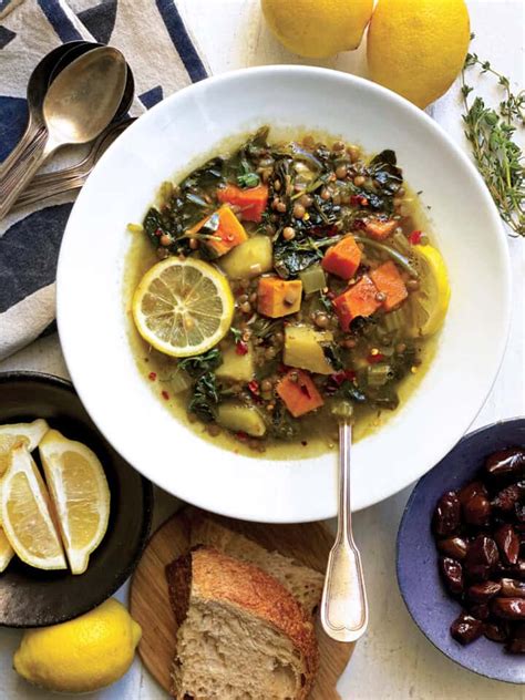 lentil-and-spinach-soup-with-lemon-the-greek-foodie image