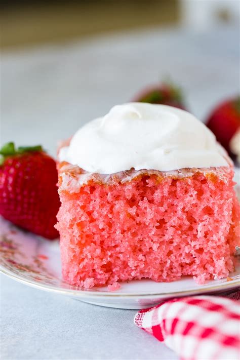 strawberry-jello-cake-oh-sweet-basil image