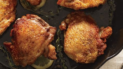perfect-cast-iron-skillet-chicken-thighs-recipe-bon-apptit image
