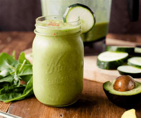 5-minute-zucchini-avocado-smoothie-dairy-free-the image
