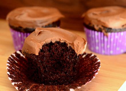 sour-cream-chocolate-cupcakes-with-dark-chocolate image
