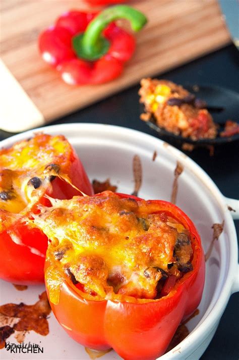 southwestern-chicken-stuffed-peppers-the-bewitchin image