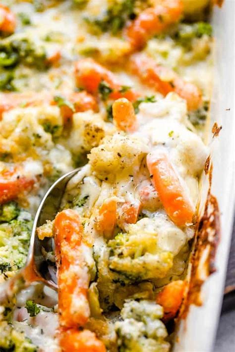 creamy-vegetable-casserole-recipe-easy-vegetarian image