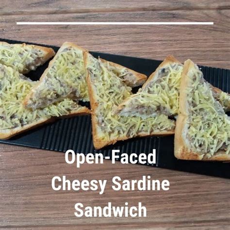 how-to-make-open-faced-cheesy-sardine-sandwiches image