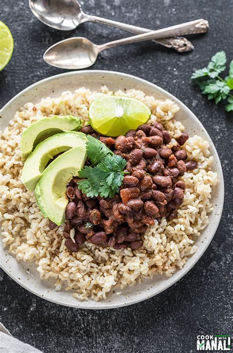 instant-pot-beans-brown-rice-cook-with-manali image