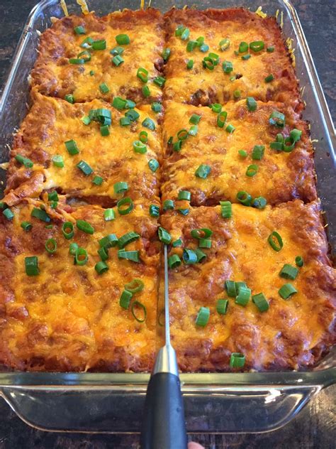 enchilada-casserole-with-ground-beef-and-refried-beans image
