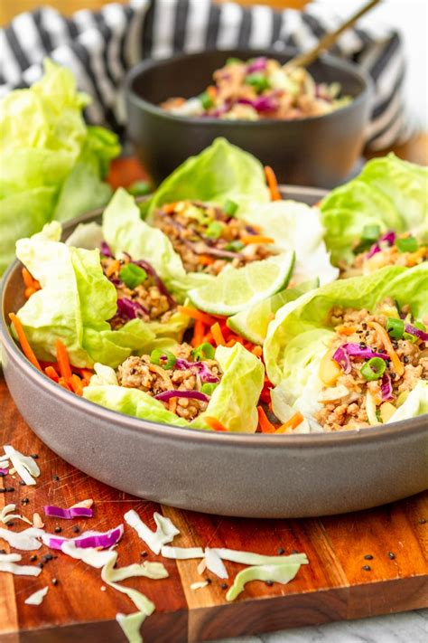 quick-easy-asian-ground-pork-lettuce-wraps image