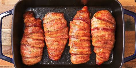 easy-bacon-wrapped-chicken-breast-recipe-delishcom image