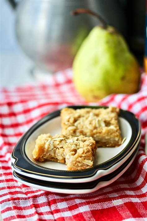 oatmeal-pear-bars-karens-kitchen-stories image