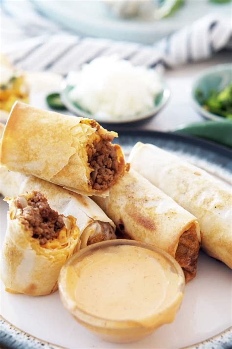 crispy-baked-taco-egg-rolls-a-food-lovers-kitchen image