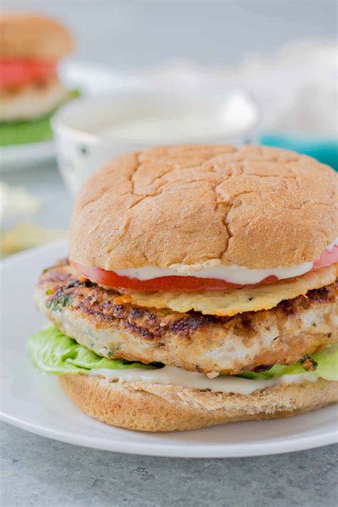 chicken-caesar-burgers-strawberry-blondie-kitchen image