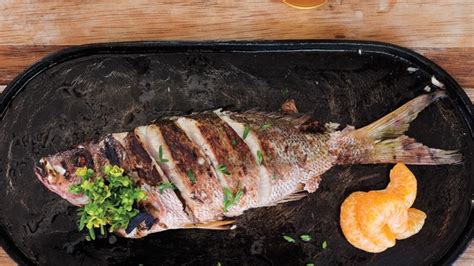 grilled-fish-with-tangerine-and-marjoram-recipe-bon image