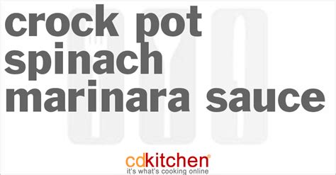 crock-pot-spinach-marinara-sauce-recipe-cdkitchencom image