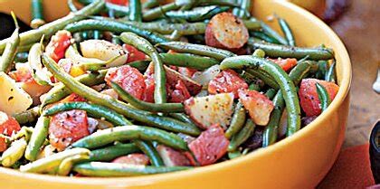 green-beans-and-potatoes-in-chunky-tomato-sauce image