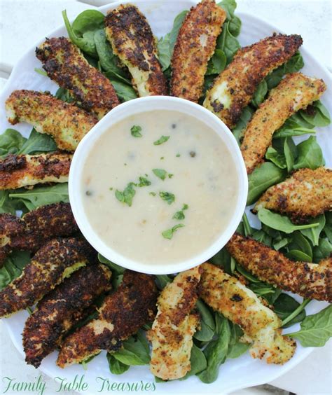 crispy-chicken-tenders-with-piccata-dipping-sauce image