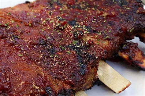 pork-ribs-with-plum-barbecue-sauce-recipe-forkingspoon image