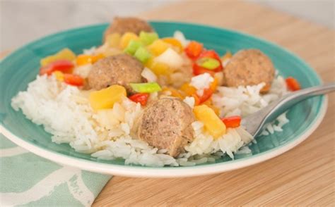 easy-crockpot-hawaiian-meatballs-recipe-simple image