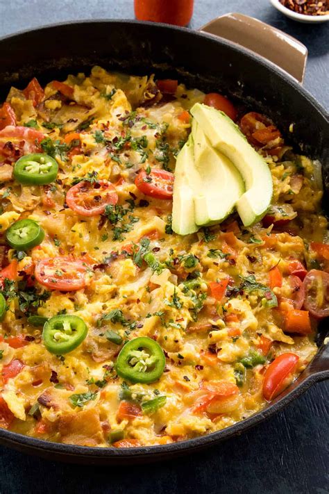 migas-recipe-scrambled-eggs-with-crispy-tortillas-chili image