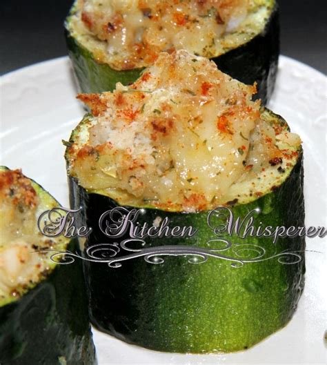 crab-stuffed-zucchini-appetizers-with-gruyere-panko image