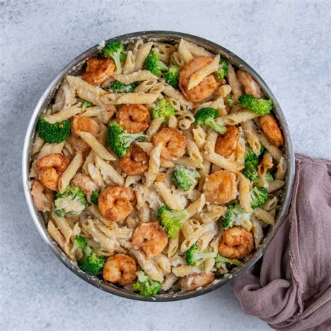 healthy-broccoli-shrimp-alfredo-recipe-healthy-fitness image