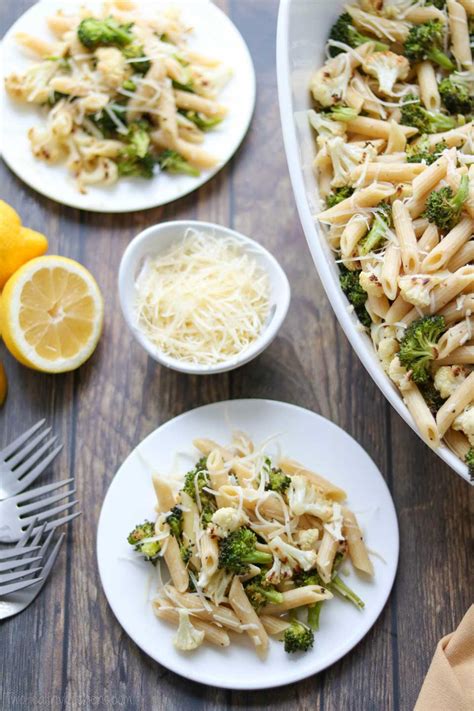 roasted-broccoli-and-cauliflower-pasta-with-parmesan image