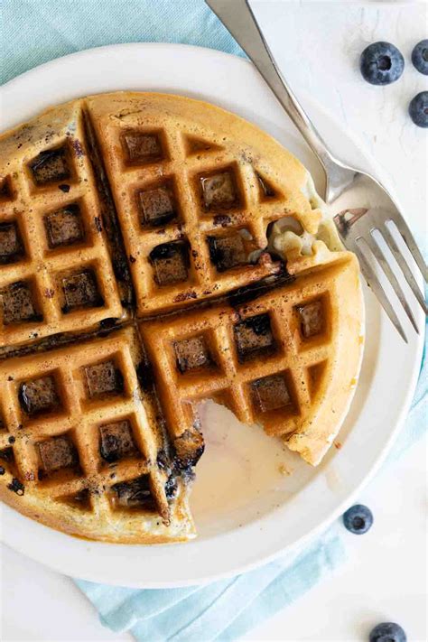 homemade-blueberry-waffles-recipe-taste-and-tell image