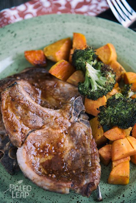 oven-baked-pork-chops-with-roasted-sweet-potatoes image