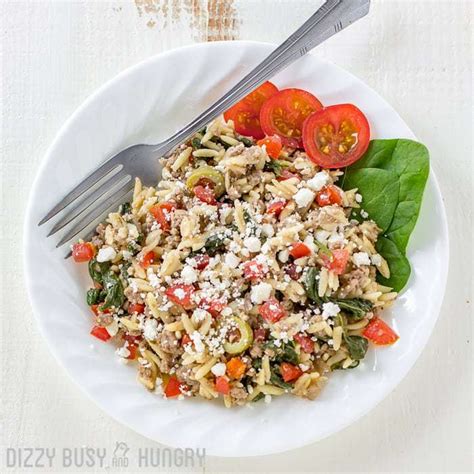 easy-one-skillet-ground-beef-recipe-with-orzo image