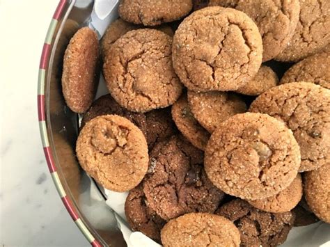 best-ever-triple-ginger-cookies-chewy-molasses-crosbys image