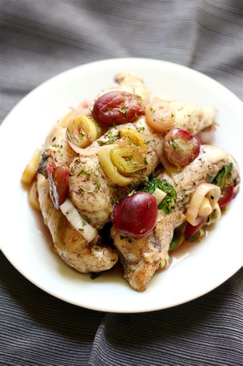 skillet-chicken-with-roasted-grapes-leeks image