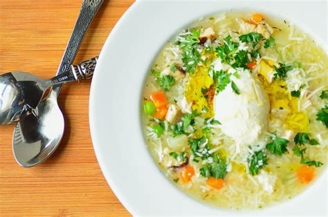 chicken-and-rice-soup-canja-de-galinha-easy-and-delish image
