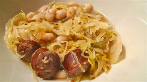sausage-bean-and-sauerkraut-soup image