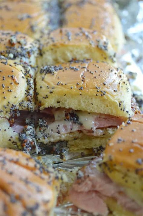 baked-honey-mustard-ham-sandwiches-sugar-dish-me image