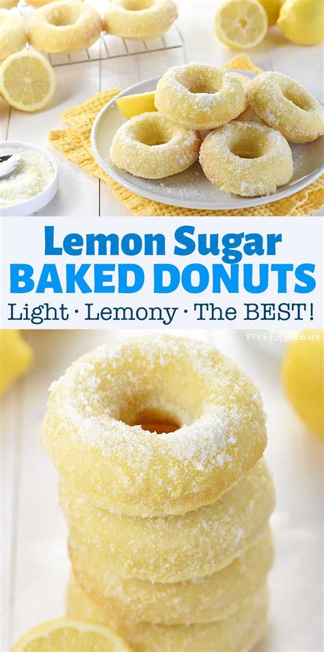 luscious-lemon-sugar-baked-donuts-fivehearthome image