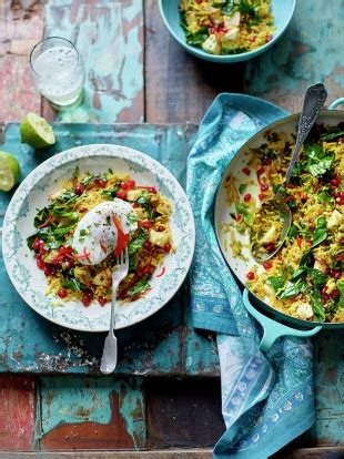 spiced-veggie-rice-with-poached-eggs-eggs image