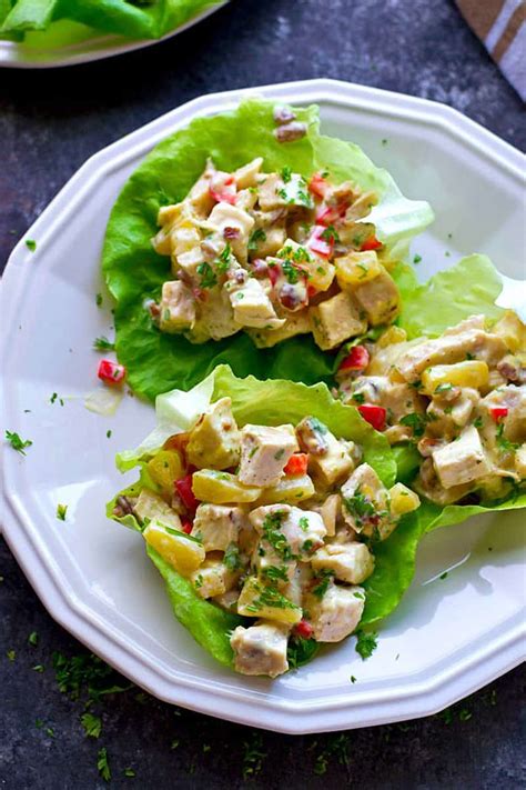 pineapple-pecan-chicken-salad-lettuce-wraps-whole image