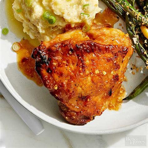 apricot-glazed-chicken-thighs-better-homes-gardens image