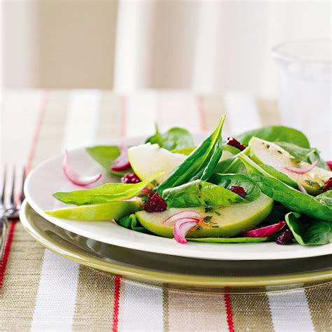 apple-spinach-salad-with-thyme-dijon-vinaigrette image