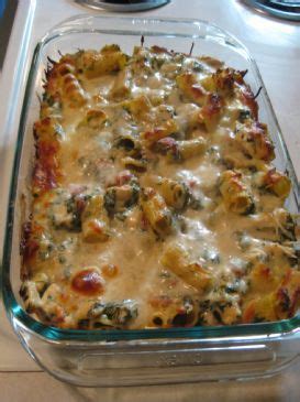 chicken-spinach-pasta-bake-recipe-sparkrecipes image